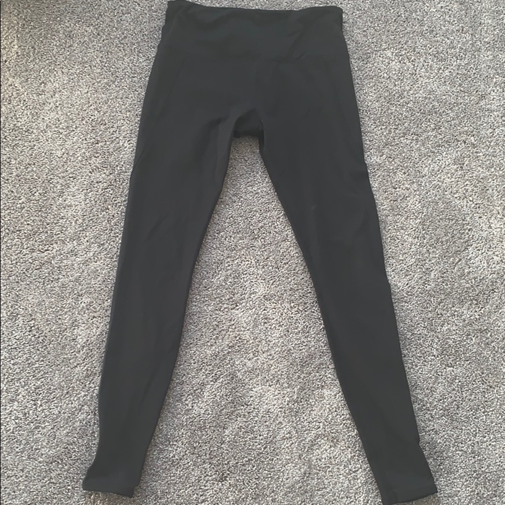 Lorna Jane leggings with sheer/lace up detail